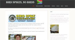 Desktop Screenshot of birdspikes.biz